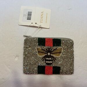 🔆Tiana Beaded Card Holder with Bee Design